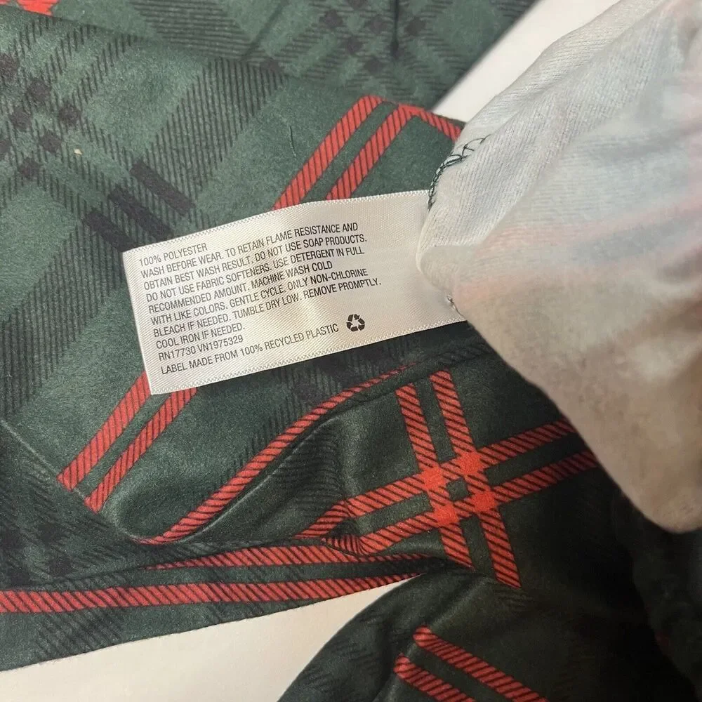 Hearth & Hand Baby Toddler Plaid 2pc Pajama Set Green/Red Holiday Christmas NEW!